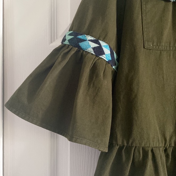 Beautiful Stories/Anthropologie Inika Olive Green Utility Jacket - Size XSmall - Picture 5 of 13